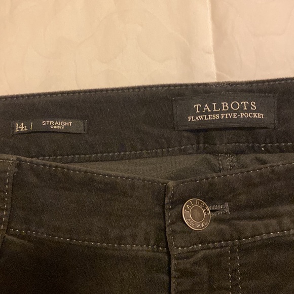 Gray velveteen straight leg jeans - Picture 3 of 9